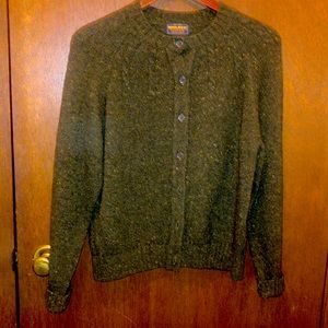 Woolrich donegal cardigan sweater